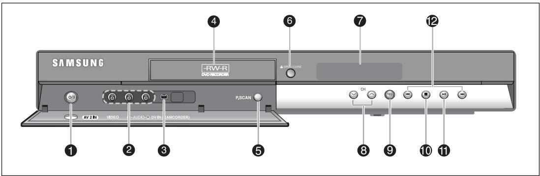 SAMSUNG DVD-R135 - Panneau avant - 1