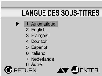 SAMSUNG DVD-S224 - Choix de la langue des sous-titres - 2