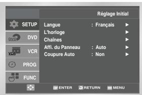SAMSUNG DVD-V4700 - Navigation dans le Menu écran - 1