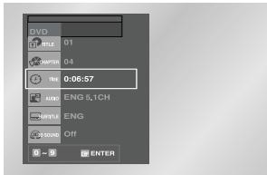 SAMSUNG DVD-V4700 - Choix du Titre/Chapitre/Heure - 3