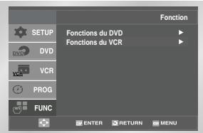SAMSUNG DVD-V4700 - Sélectionner "Fonction du VCR" - 1