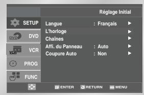 SAMSUNG DVD-V4700 - Réglage Manuel de l'Horloge - 1