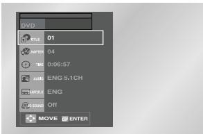 SAMSUNG DVD-V4700 - Choix du Titre/Chapitre/Heure - 1