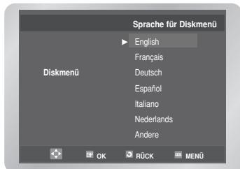SAMSUNG DVD-V6700S - Sprache für das Diskmenü eintellen - 3