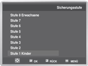 SAMSUNG DVD-V6700S - Einrichten der Freigabeebene - 2