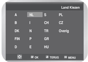 SAMSUNG DVD-V6700S - Het menu Land kiezen verschijnt. Druk op de toets ▲/▼,◀/▶ om uw land te selecteren. - 1