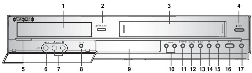 SAMSUNG DVD-V6700S - Front View of the DVD-VCR (DVD-V6700) - 1