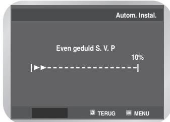 SAMSUNG DVD-V6700S - Druk op OK om het automatisch scannen te starten. - 1
