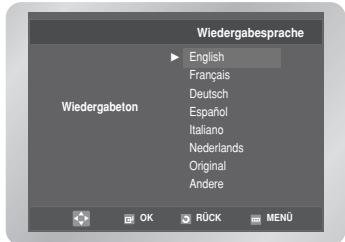 SAMSUNG DVD-V6700S - Wiedergabesprache einstellen - 3