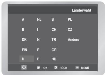 SAMSUNG DVD-V6700S - Wählen Sie "Länderwahl" mit den - 1