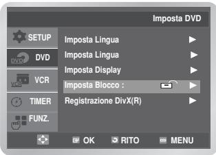 SAMSUNG DVD-V6700S - Impostazione del blocco canali - 1