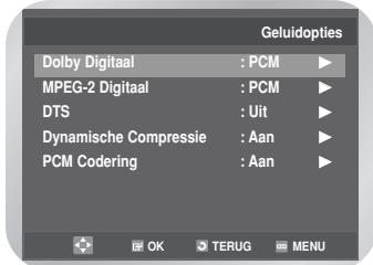 SAMSUNG DVD-V6700S - De geluidopties instellen - 3