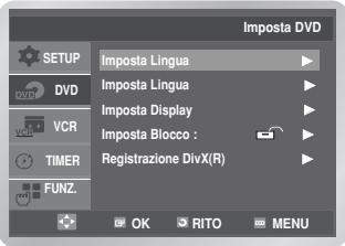 SAMSUNG DVD-V6700S - Impostazione della lingua del menu del disco - 1