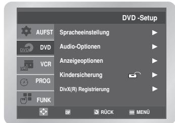 SAMSUNG DVD-V6700S - Sprache für das Diskmenü eintellen - 1