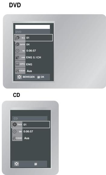 SAMSUNG DVD-V6700S - Anzeigen des Anzeigebildschirms - 1
