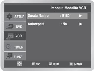 SAMSUNG DVD-V6700S - Selezione del tipo di videocassetta - 1