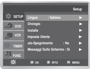 SAMSUNG DVD-V6700S - Impostazione della data e dell'ora - 1