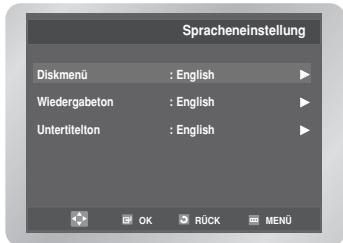 SAMSUNG DVD-V6700S - Sprache für das Diskmenü eintellen - 2