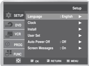 SAMSUNG DVD-V6700S - Setting the Date and Time - 1