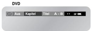 SAMSUNG DVD-V6700S - Wiederholen eines Kapitels bzw. Titels - 1