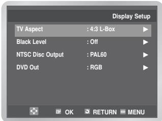 SAMSUNG DVD-V6700S - Setting Up the Display Options - 2