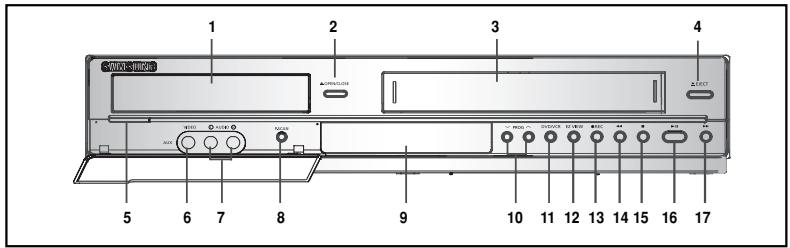 SAMSUNG DVD-V6700S - Voorkant van de DVD-VCR (DVD-V6700) - 1