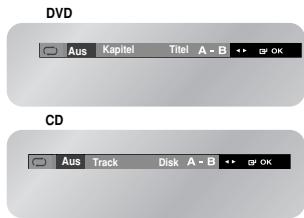 SAMSUNG DVD-V6700S - Abbrechen der A-B Wiederholung - 1