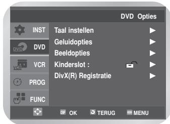 SAMSUNG DVD-V6700S - De geluidopties instellen - 1