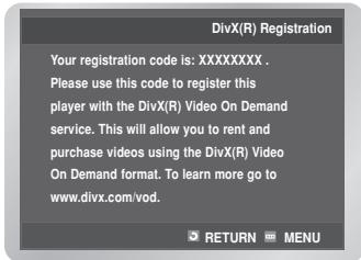 SAMSUNG DVD-V6700S - DivX(R) Registration - 3