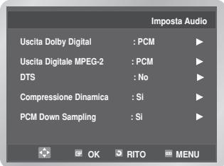 SAMSUNG DVD-V6700S - Impostazione delle opzioni audio - 2