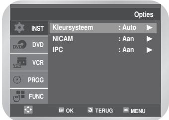 SAMSUNG DVD-V6700S - Druk op de toets MENU .Het menu INST wordt weergegeven. - 2