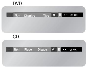 DVD Non Chapitre Titre A - B OK CD Non Plage Disque A - B OK