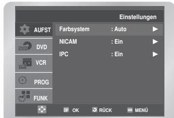 SAMSUNG DVD-V6700S - Auswählen des Fahbmodus - 2