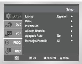 SAMSUNG DVD-V80 - Selección del tipo de videocasete - 2