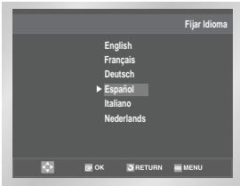 SAMSUNG DVD-V80 - Ajustar la lengua del menu - 3