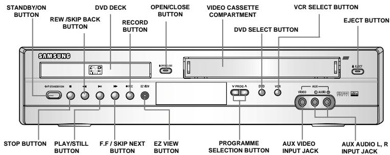 SAMSUNG DVD-V80 - Front View of the DVD-VCR - 1