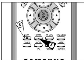 SAMSUNG DVD-V80 - Recording a Programme with Automatic Stop - 6