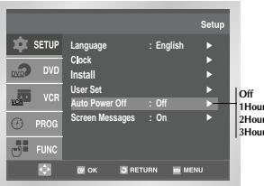 SAMSUNG DVD-V80 - Auto Power Off - 3