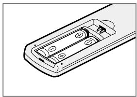 SAMSUNG DVD-V80 - Inserting Batteries in the Remote Control - 3