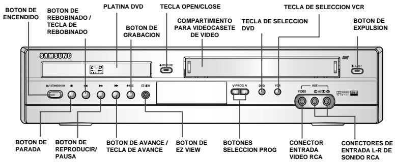 SAMSUNG DVD-V80 - Diagrama frontal del aparato de video - 1