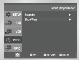 SAMSUNG DVD-V80 - VCR Utilización de la función ShowView (Sólo DVD-V80/DVD-V85) - 2