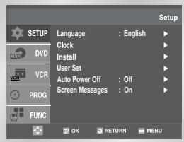 SAMSUNG DVD-V80 - VCR Presetting the Stations Manually - 1