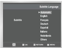 SAMSUNG DVD-V80 - Using the Subtitle Language - 3