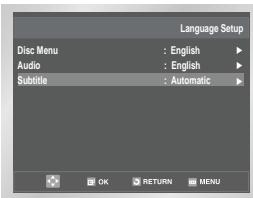 SAMSUNG DVD-V80 - Using the Subtitle Language - 2