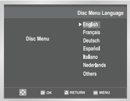 SAMSUNG DVD-V80 - Setting Up the Language Features - 3