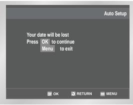 SAMSUNG DVD-V80 - Press OK to start the auto scanning. - 4