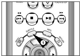 SAMSUNG DVD-V80 - Selecting the Subtitle Language - 1