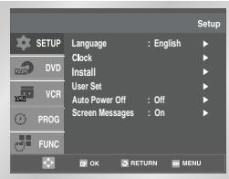 SAMSUNG DVD-V80 - Selecting the Colour Mode - 1