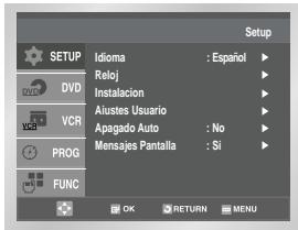 SAMSUNG DVD-V80 - Introduccion de la Fecha y la hora - 2