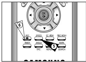SAMSUNG DVD-V80 - VCR Grabación inmediata de un programa - 2